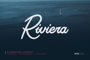 Riviera - Signature Font Font Download