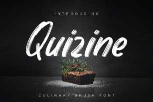 Quizine - Culinary Brush Font Font Download