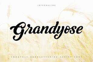 Grandyose | Smoothly Handlettering Script Font Font Download