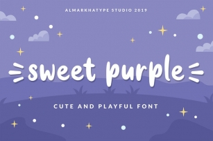 Sweet Purple -  fun font Font Download