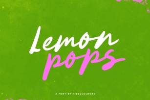 Lemon Pops Font Font Download