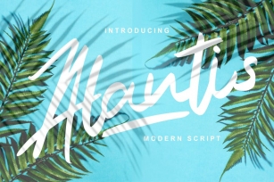 Alantis | Modern Script Font Font Download