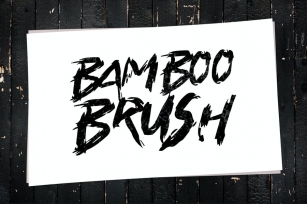 Bamboo Brush - Hand written Typeface Font Download