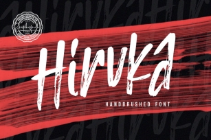 HIRUKA - Handbrushed Font Font Download