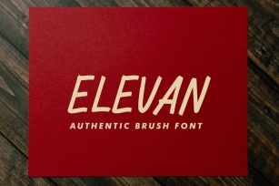 Elevan Brush Font Font Download
