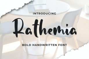 Rathemia - Bold Handwritten Font Font Download