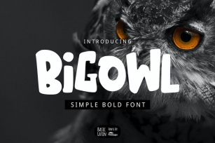 Big Owl Font Font Download