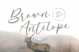 Brown Antelope - Beauty Script Font Font Download