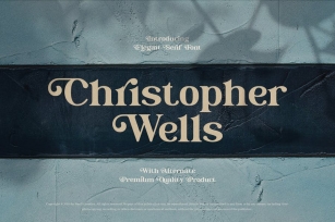 Christopher Wells - Elegant Serif Font Font Download