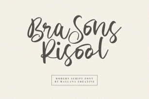 Brasons Risool Modern Script Font Font Download