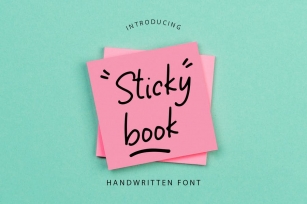 Sticky Book Playful Modern Handwritten Font Font Download