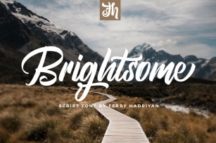 Brightsome - Script Font Font Download