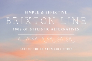 Brixton Line Font Download