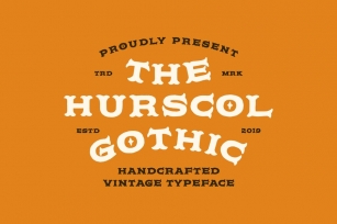Hurscol Gothic Typeface Font Download