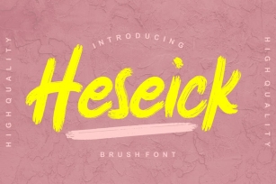 Heseick Brush Font Font Download