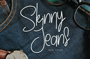 Skinny Jeans - Fashion Handwriting Font Font Download