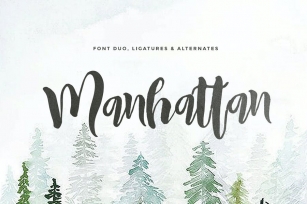 Manhattan (2 fonts) Font Download