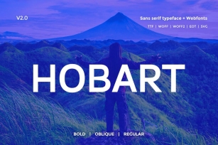 Hobart Minimal Typeface + Webfonts v2.0 Font Download