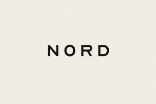 NORD - Minimal Display / Headline / Logo Typeface Font Download
