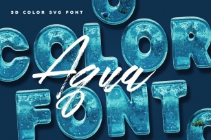 Aqua Color Font Font Download