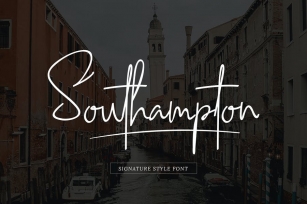 Southampton Signature Style Font Download