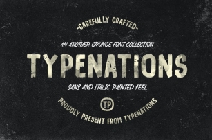 Type Nation Duo Grunge & Painted Font Download