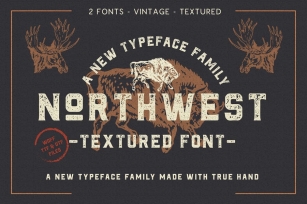 The Northwest - Textured Vintage Type Family Font Download