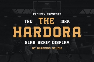 Hardora - Slab Serif Display Typeface Font Download