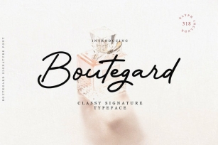 Boutegard Classy Signature Font Font Download