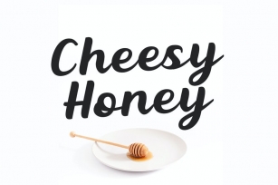 Cheesy Honey - Food Script Font Font Download
