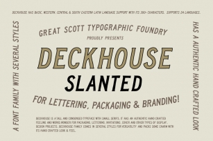 Deckhouse Slanted Font Download