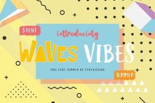 Waves Vibes Trio Font Font Download