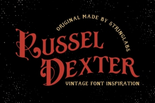 Russel Dexter - Retro Vintage Font Font Download