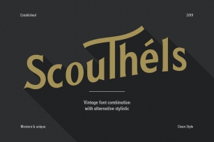 Scouthels Typeface - Clean Sans Font Font Download