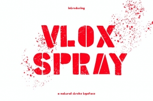 Vlox Spray - Hand Drawn Typeface Font Download