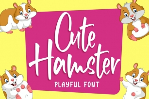 Cute Hamster - Playful Font Font Download
