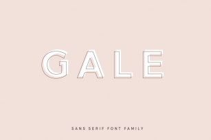 Gale - Feminine Geometric Sans Serif Font Download