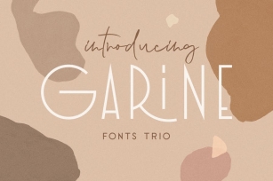 Garine Art Deco Display Fonts Trio Font Download