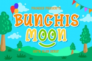 Bunchis Moon - Cute Slab Serif Typeface Font Download
