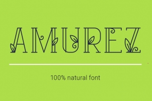 Amurez - delicate natural font Font Download