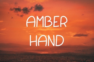 Amber Hand Font Font Download