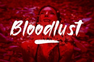 Bloodlust - Font Font Download