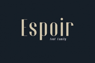 Espoir Font Family Font Download