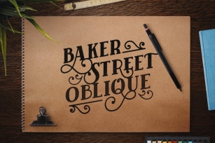 Baker Street Black Oblique Font Download