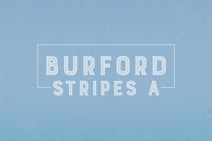 Burford Stripes A Font Download