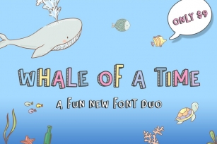 Whale of a Time Font Duo Font Download