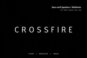 Crossfire - Modern Typeface + WebFont Font Download