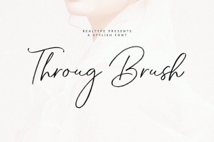 Throug Brush + Webfonts Font Download