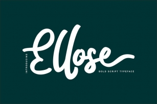 Ellose Bold script Font Download