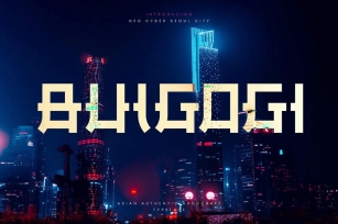 Bulgogi - Ethnic Asian Display Typeface Font Download